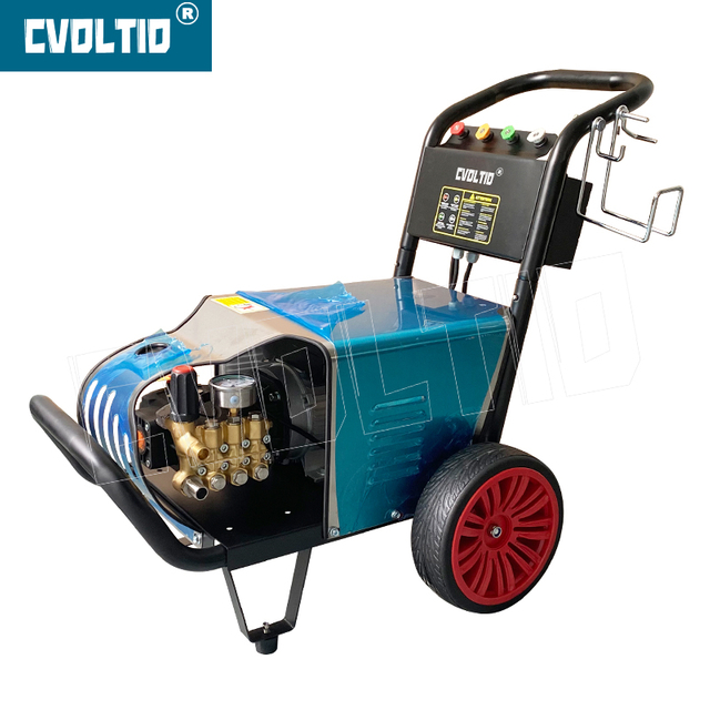 Hidrolavadora eléctrica Función de apagado automático 32mm Carro Chasis 1740PSI 3.96GPM 2.5KW Lavadoras chinas - KHM