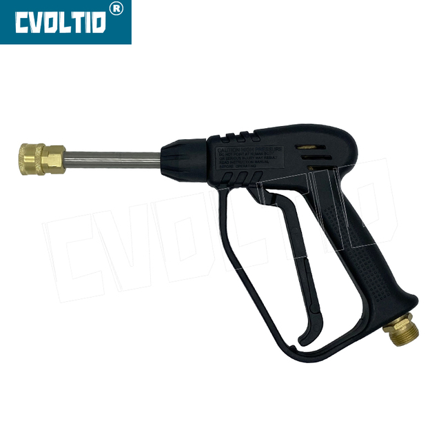 Pistola de lavado a presión corta de 4000PSI con conexión rápida de 1/4', conector M22