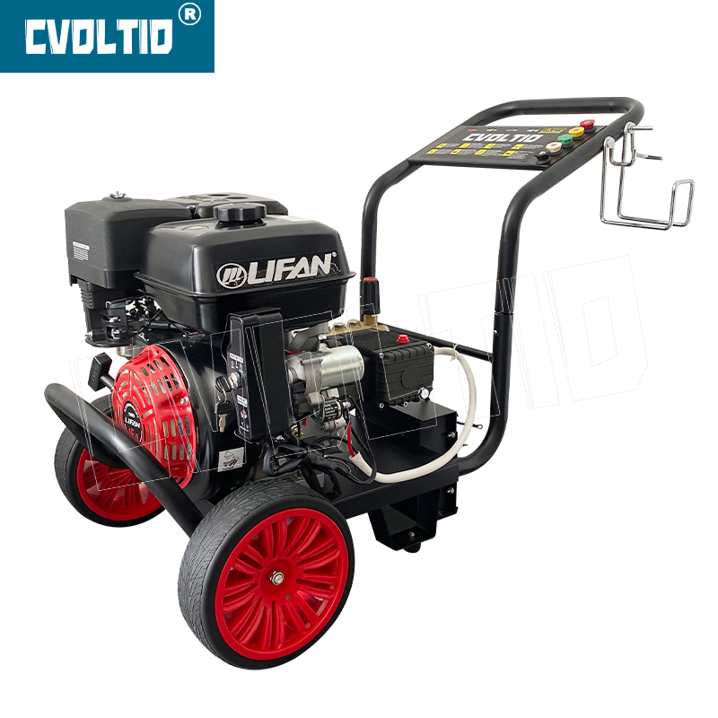 Hidrolimpiadora de Gasolina 4000PSI 3.96GPM Hidrolavadora Comercial Autónoma Arranque Eléctrica Lifan 190F 15HP - QP