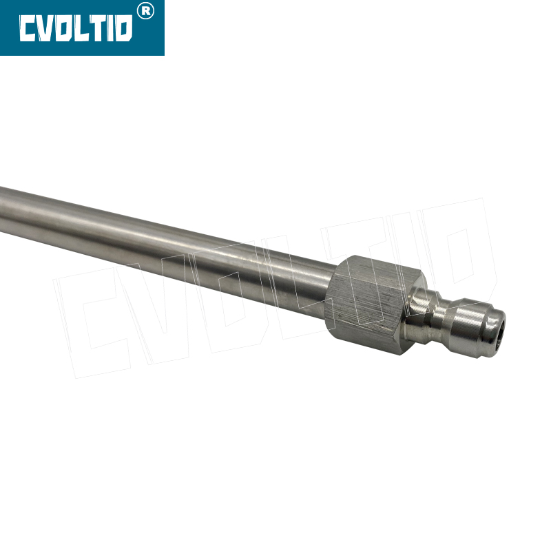 Varita de extensión para lavadora de alta presión, 4000 PSI, kit de varilla curvada de 30°,90°,120°, conexión rápida de 1/4''