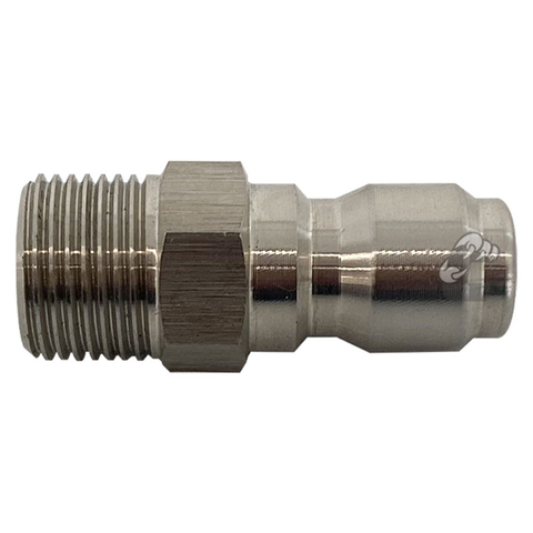 Adaptador de lavadora de alta presión Material de acero inoxidable 3/8'MNPT a 3/8'QD PLUG