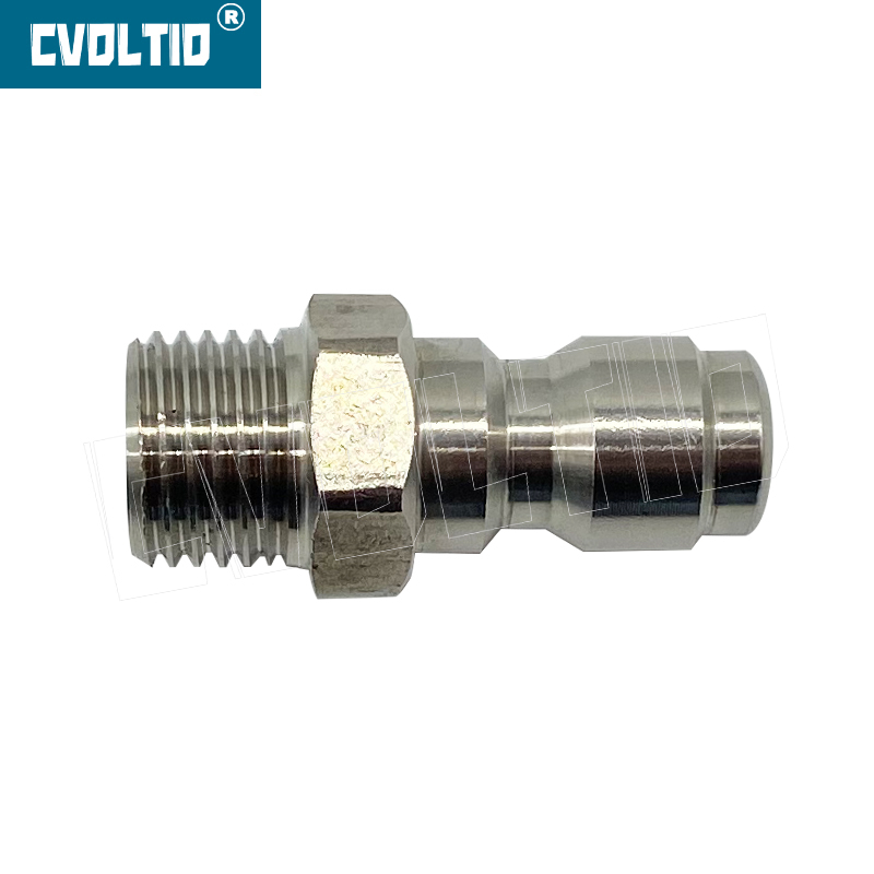 Adaptador de lavadora de alta presión Material de acero inoxidable 1/4'MNPT a 1/4'QD PLUG