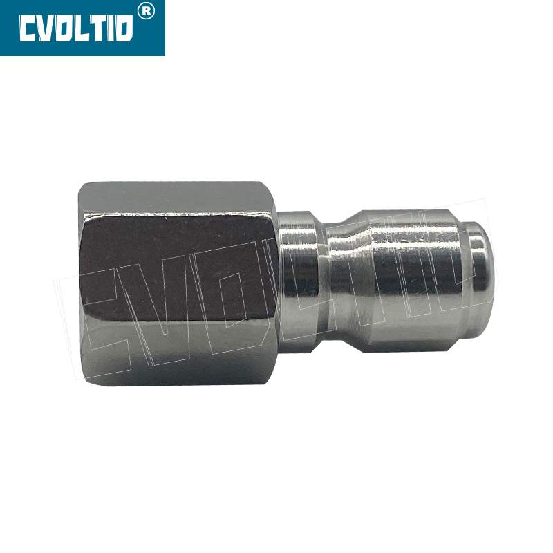 Adaptador para lavadora de alta presión, Material de acero inoxidable, 3/8'FNPT a 3/8'QD PLUG