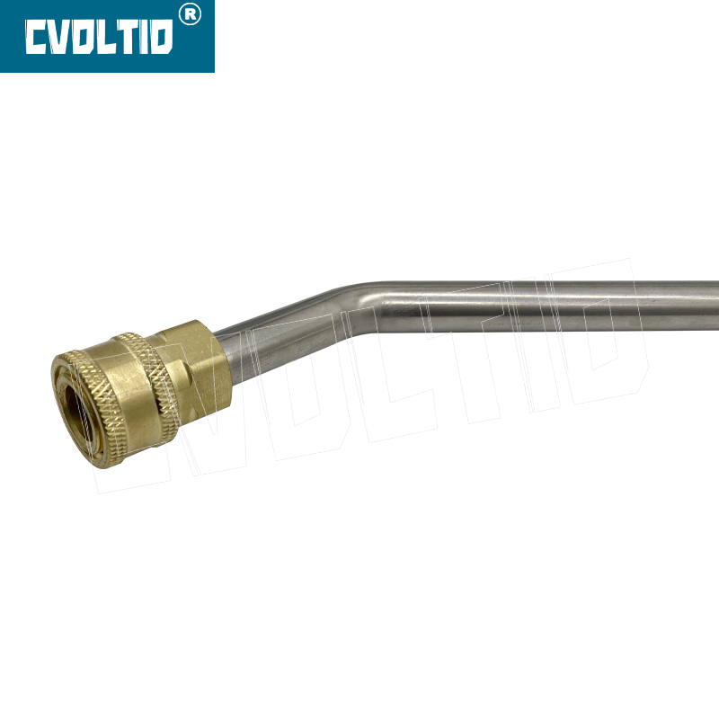 Varita de extensión para lavadora de alta presión, 4000 PSI, kit de varilla curvada de 30°,90°,120°, conexión rápida de 1/4''