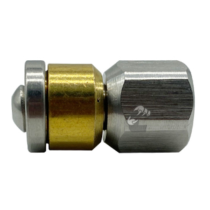 Accesorios para lavadora a presión de 4000PSI, boquilla de chorro de drenaje giratoria de 1/4 pulgadas con 3 partes traseras