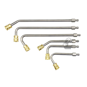 Varita de extensión para lavadora de alta presión, 4000 PSI, kit de varilla curvada de 30°,90°,120°, conexión rápida de 1/4''