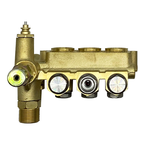 Conjunto de cabezal de bomba de lavadora de alta presión eléctrica Auto Stop 100BAR 13LPM