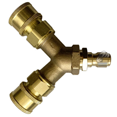 Adaptador para lavadora de alta presión 2*3/8'QD Socket a 3/8'QD Plug