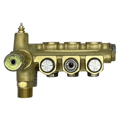 Conjunto de cabezal de bomba de lavadora de alta presión eléctrica Auto Stop 120BAR 15LPM 